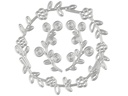 Creativ Company Stanzschablone 10.2 x 10 cm, Blumenkranz