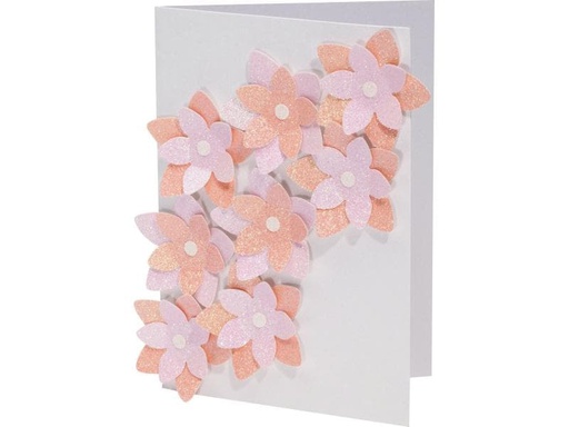 [90116300 1043917] Folia Glitzerkarton Pastell 17.4 x 24.5 cm, 300 g/m², 6 Blatt