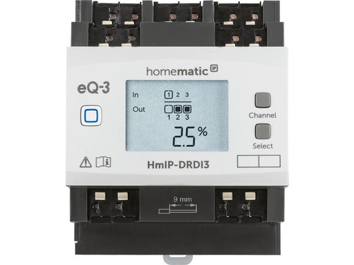 [90116335 1105663] Homematic IP Smart Home Dimmaktor für Hutschienenmontage 3-fach