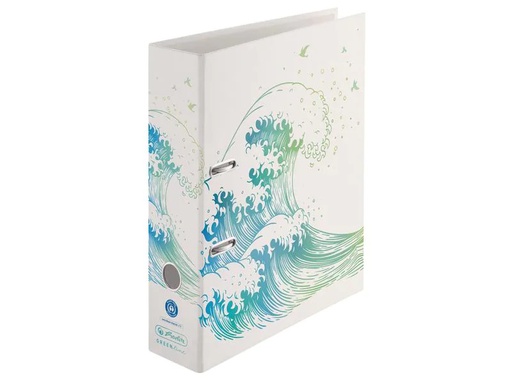 [90116384 1129092] Herlitz Ordner MaX GREENline Welle 8 cm