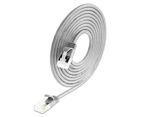 [90116466 823041] SLIM Slimpatchkabel RJ-45 - RJ-45, Cat 6A, U/FTP, 0.25 m, Grau