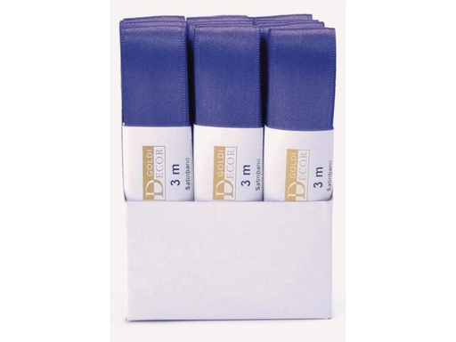 [90116668 640940] GOLDINA Satinband 25 mm x 3 m, Violett, 1 Stück