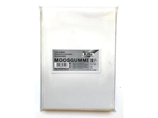 [90011656 599537] Folia Moosgummi-Set 10 Stück, Weiss