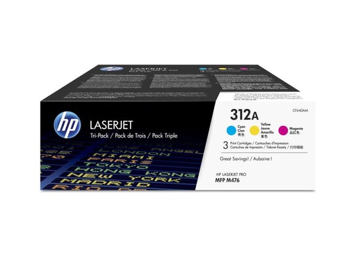 [90116871 499169] HP Toner Nr. 312A (CF440AM) Cyan/Magenta/Yellow
