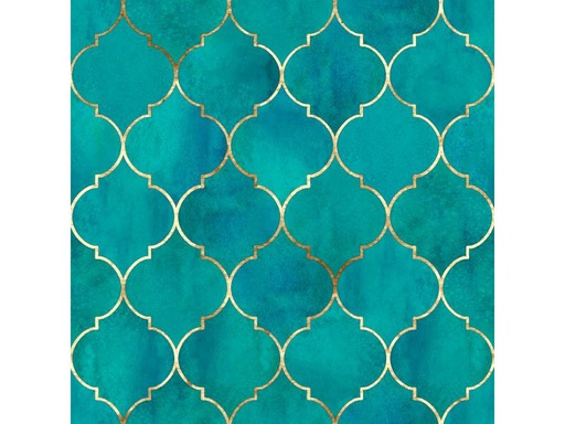 [90117198 1068789] Paper + Design Papierservietten Gold Tile 33 cm x 33 cm, 20 Stück