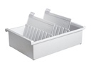 HAN Karteibox A5 Quer, 1300 Karten, Grau