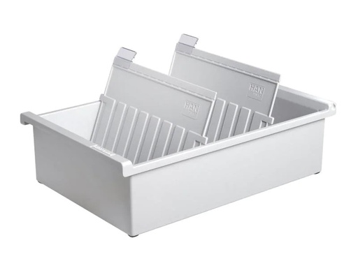 [90117488 1014587] HAN Karteibox A5 Quer, 1300 Karten, Grau