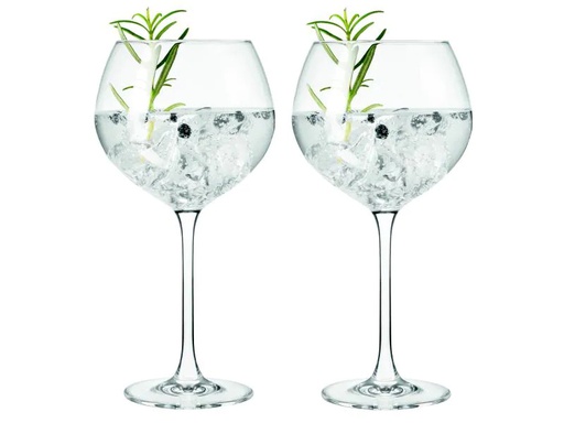 [90117504 829342] Leonardo Gin Glas Gin 630 ml, 2 Stück, Transparent