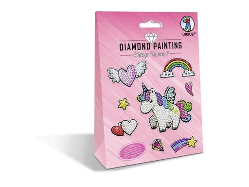 [90117712 1031999] URSUS Motivsticker Diamond Painting Unicorn Pink  1 Stück