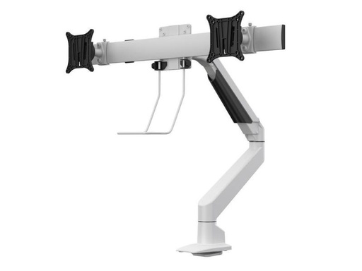[90117722 869473] Multibrackets Tischhalterung Gas Lift Arm + Duo Crossbar Weiss