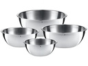 WMF Rührschüssel-Set Gourmet 0.75 l/1 l/2 l/2.75 l, Silber
