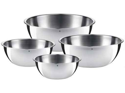 [90011781 453319] WMF Rührschüssel-Set Gourmet 0.75 l/1 l/2 l/2.75 l, Silber