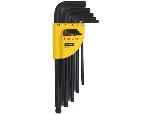 [90118092 333885] Stanley Winkelschlüssel-Set 1.5-10 mm lang