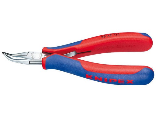 [90118271 518873] Knipex Elektronik-Greifzange 115 mm gewinkelte Backen
