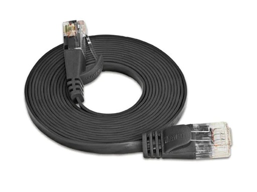 [90118386 314684] SLIM Slimpatchkabel RJ-45 - RJ-45, Cat 6, UTP, 0.25 m, Schwarz
