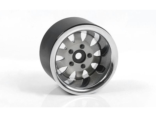 [90011821 1074377] RC4WD Felgen 1.9 5 Lug Beadlock, Silber 4 Stück