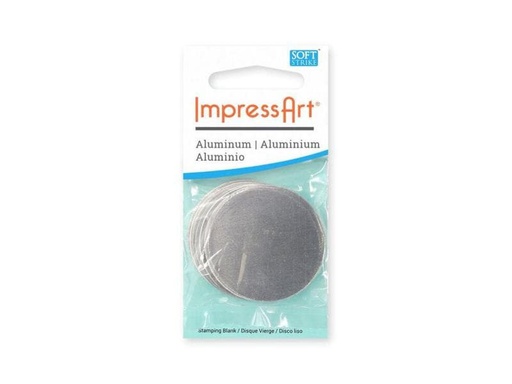 [90118432 712435] ImpressArt Metall-Schild Ø 35 mm 5 Stück