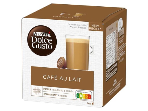 [90118530 1084054] Nescafé Kaffeekapseln Dolce Gusto Café Au Lait 16 Stück