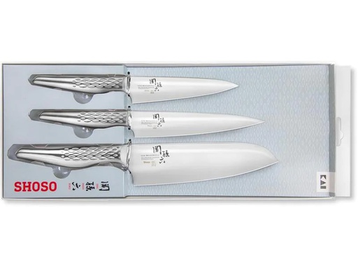 [90118635 1201714] Kai Messer-Set Shoso 3 tlg. Silber