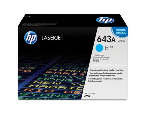 [90118704 30692] HP Toner Nr. 643A (Q5951A) Cyan
