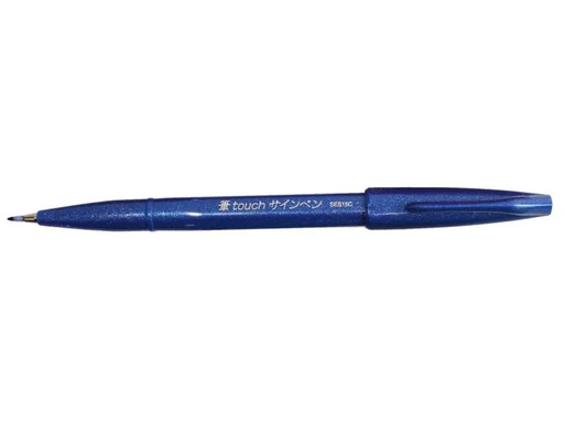 [90011856 1072360] pentel Filzstift Brush Sign 1 Stück, Blau