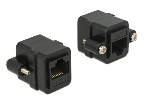 [90118906 613445] Delock Buchse RJ45 Cat.6 UTP Adapter zum Einbau 1 Stück