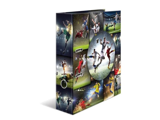 [90000095 1058709] HERMA Ordner Fussball 7 cm, Mehrfarbig