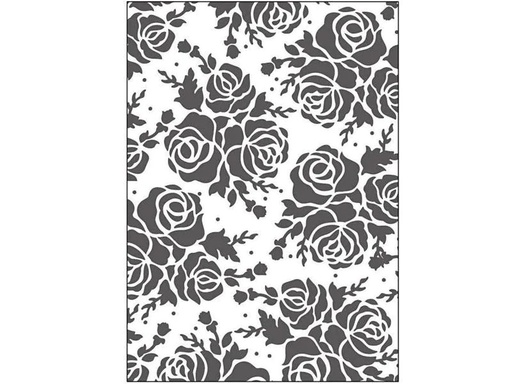 [90119025 1168800] Creativ Company Prägeschablone 11 x 14 cm, Rosen