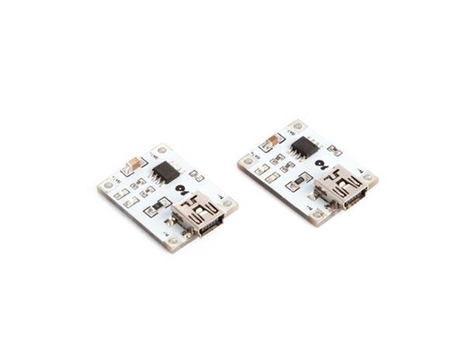 [90119054 1138677] Whadda Lademodul für 1S Lithium Akkus USB, 2 Stück