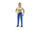 Bruder Spielwaren Figur Frau mit blauer Hose