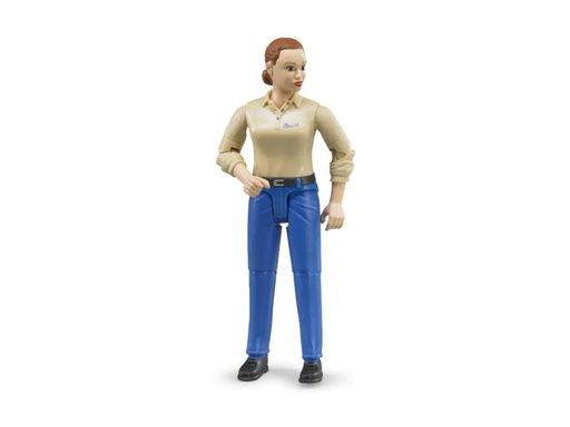 [90119131 625397] Bruder Spielwaren Figur Frau mit blauer Hose
