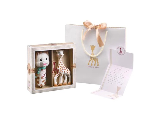 [90119187 1143471] Sophie la girafe Geschenkset Spielfigur und Rassel