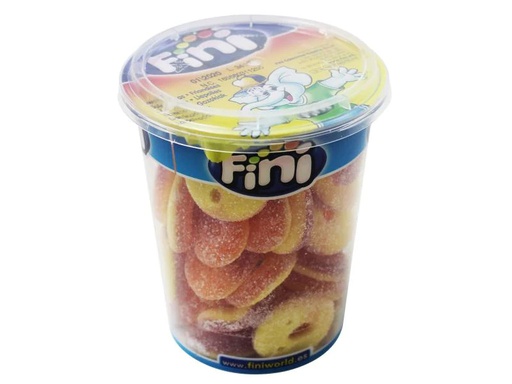 [90119276 906265] Fini Cup Bonbons &amp; Gummibären Pfirsichringe 200 g