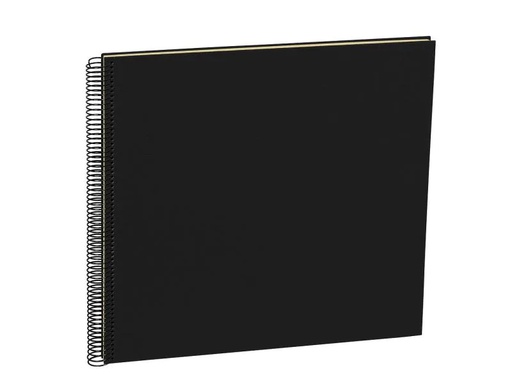 [90119345 789718] Semikolon Fotoalbum 34.5 x 33.2 cm Schwarz, 50 cremeweisse Seiten