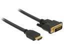 Delock Kabel HDMI – DVI, 1.5 m, bidirektional
