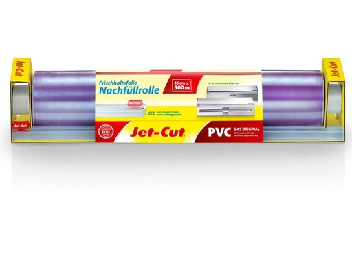 [90119876 848800] Jet-Cut Frischhaltefolie 45 cm Nachfüllrolle zu Edelstahldispenser