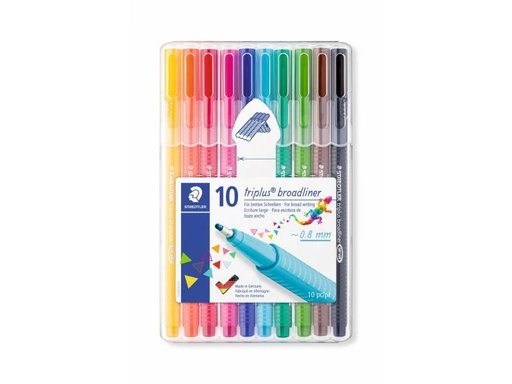 [90119994 914837] Staedtler Fineliner Triplus broadliner 338 10 Stück