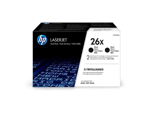 [90120123 841934] HP Toner Nr. 26X (CF226XD) Black
