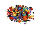 Creativ Company Pompon 5-40 mm 150 Stück, farbig assortiert
