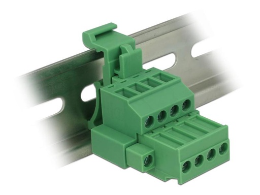 [90120186 860500] Delock Hutschiene/DIN Rail Terminalblock 4Pin