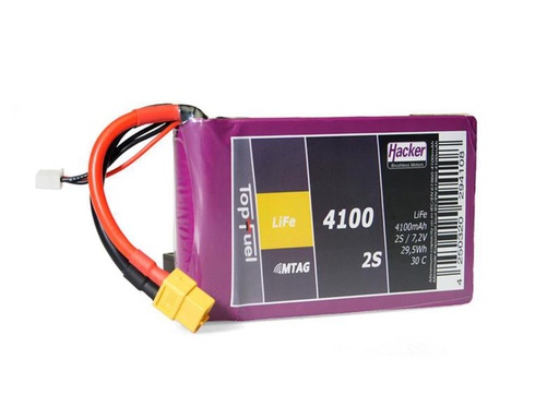 [90120330 1017081] Hacker RC-Akku LiFe 4100 mAh 6.6 V 30C TopFuel ECO-X MTAG