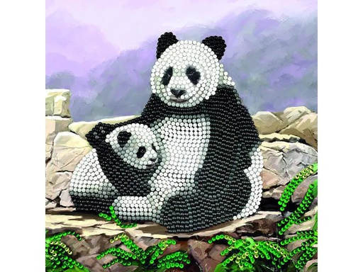 [90120400 1140272] CRAFT Buddy Bastelset Crystal Art Card Panda
