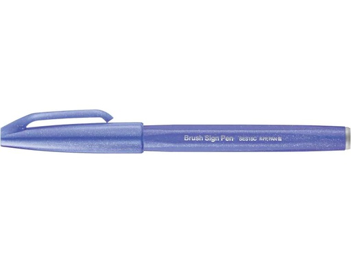 [90120405 1173104] pentel Filzstift Brush Sign Pen 1 Stück, Blauviolett
