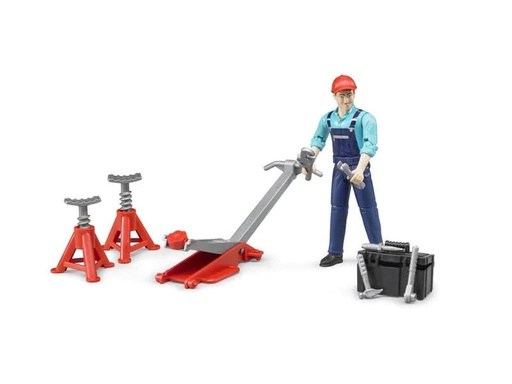 [90120407 537183] Bruder Spielwaren Figur Figurenset Werkstatt