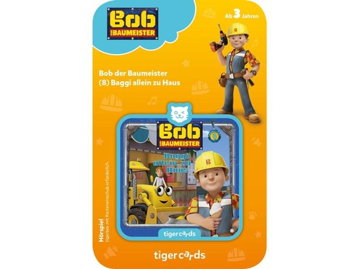 [90120595 1184272] Tigermedia tigercard Bob der Baumeister Baggi allein zu Haus