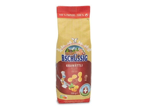 [90120666 808356] Bschüssig Teigwaren Krawättli 500 g