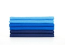 MAKIAN Mulltuch 6-er Set 80 x 80 cm Blau uni