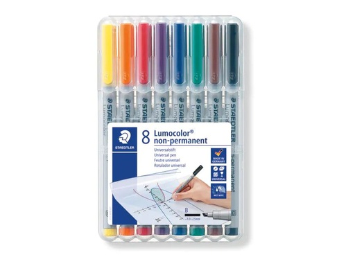 [90121031 914855] Staedtler Folienstift Lumocolor 312 8er-Set, wasserlöslich
