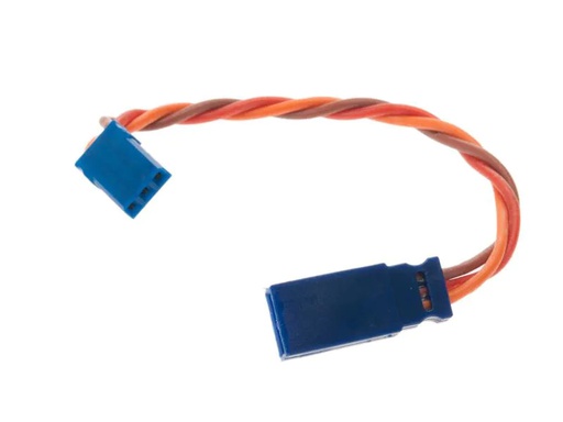 [90121141 534943] Muldental Servokabel verdrillt Futaba 10 cm JR-Stecker zu JR-Buchse
