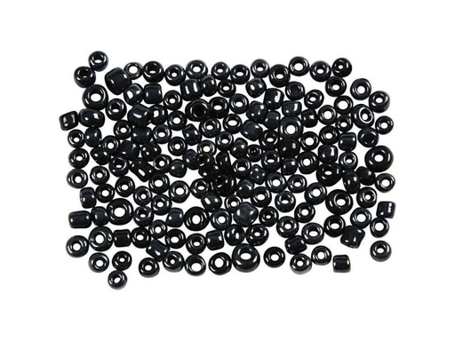 [90121194 836596] Creativ Company Rocailles-Perlen 8/0 Schwarz